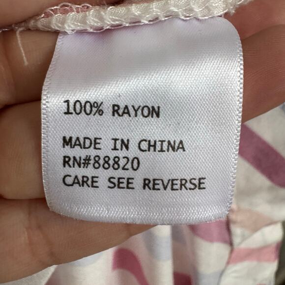 Adrienne Vittadini Women's Top Size 3X Pink White Striped Feminine Barbiecore - Picture 7 of 12